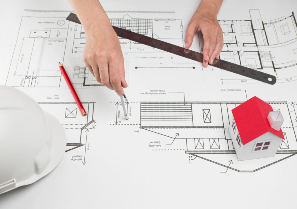 Plan eines Hauses